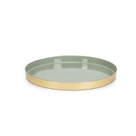 Abbott Round Tray enamel green