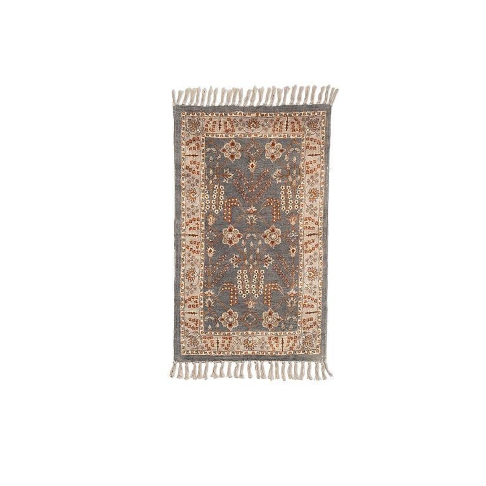 Abbott Grey Printed Floor rug