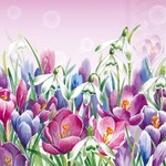 IHR Crocus  Lunch Napkin