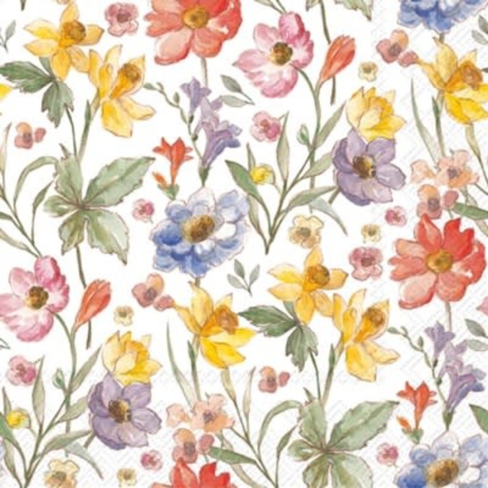 IHR Soft Flowers Cocktail Napkin