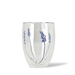 Danesco Lavender Double Wall Glass Tumbler