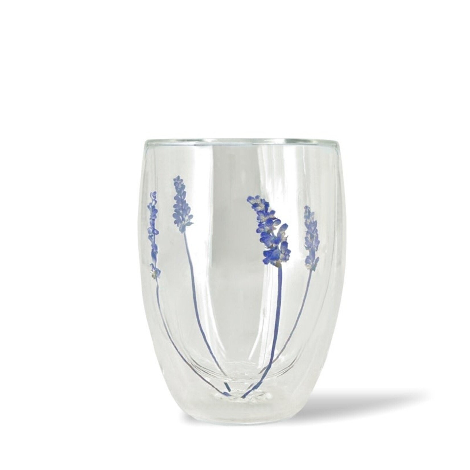 Danesco Lavender Double Wall Glass Tumbler