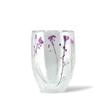 Danesco Pink Double Wall Glass Tumbler