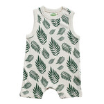 Parade Organics Signature Tank Romper Palm Leaves