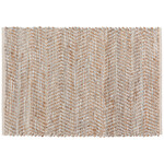 Danica Miller Gray Leather Chindi Runner