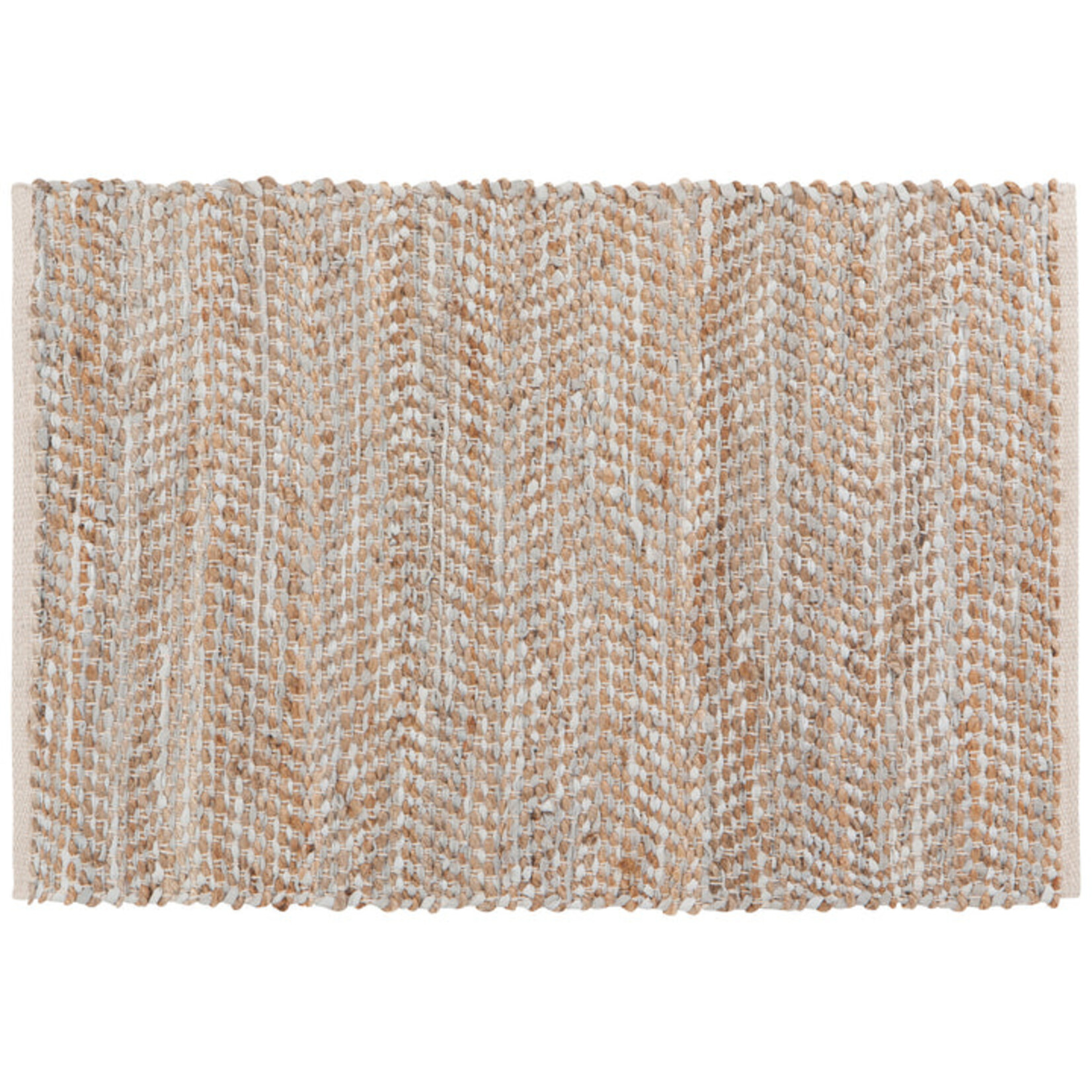 Danica Miller Gray Leather Chindi Runner