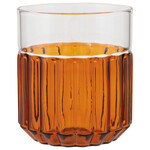 Heirloom Channel Amber 12oz Glass