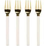 Danica Dessert Forks Ivory Gold