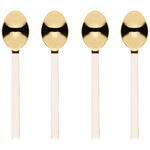 Danica Dessert Spoons Ivory Gold