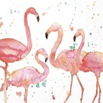 IHR Flamingo Fever  Cocktail Napkin