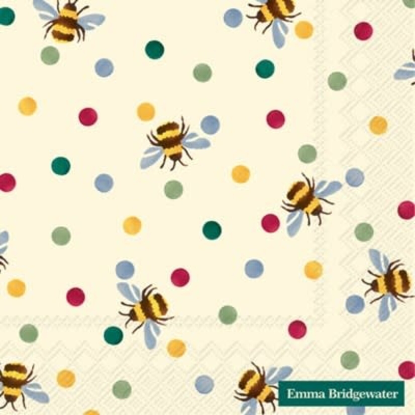 IHR Bumble Bee and Pola Dots Cocktail Napkin