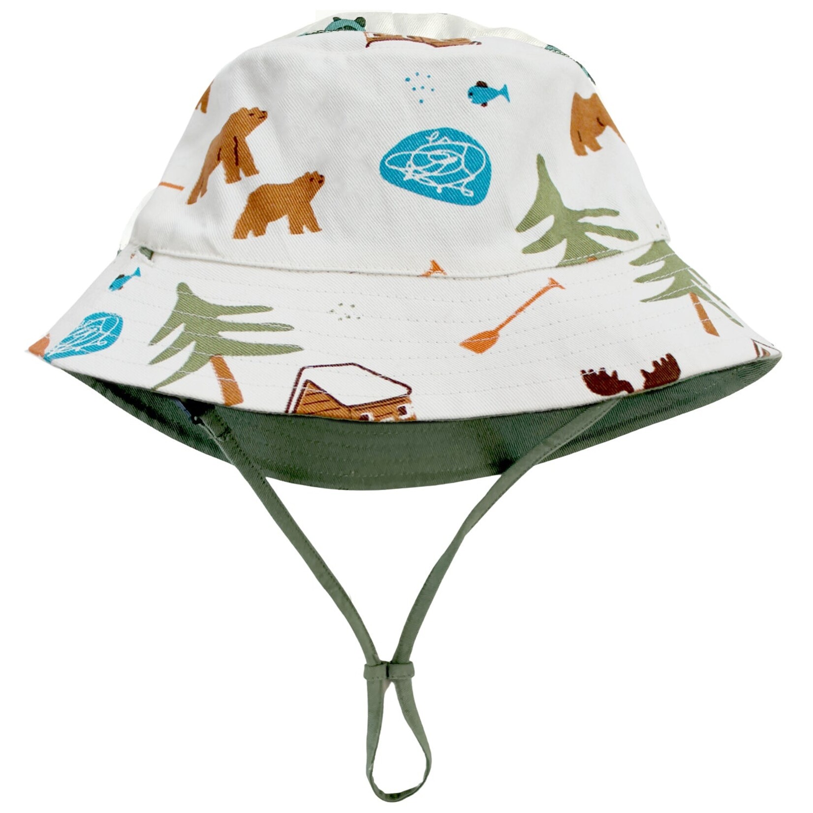 Parade Organics Canada and Camper Green Reversible Organic Cotton Hats