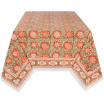Danica Zinnia Block Print Tablecloth 60x90