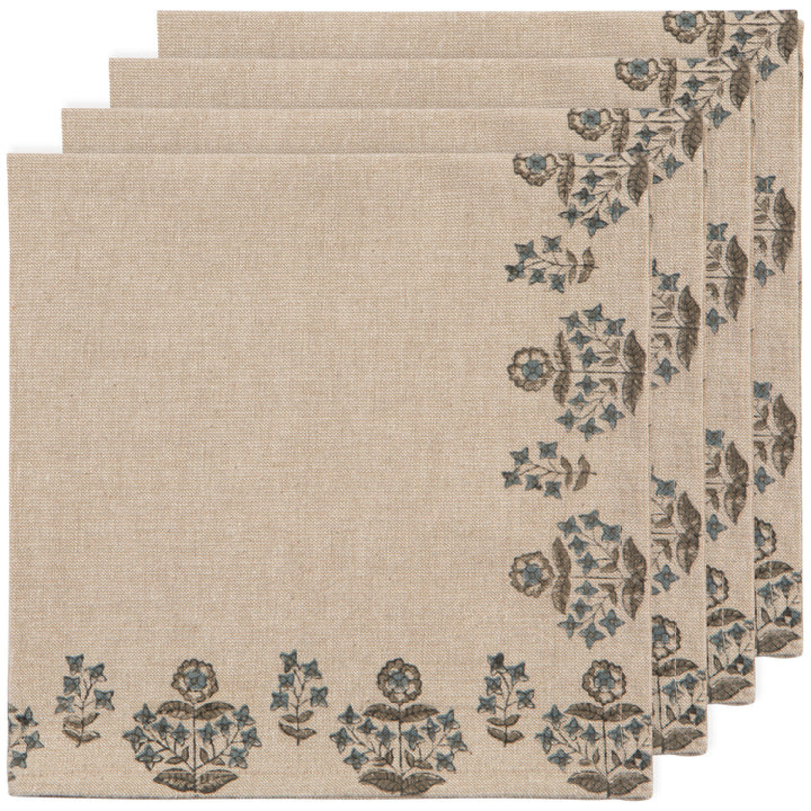 Danica Salvia Block Print Napkins