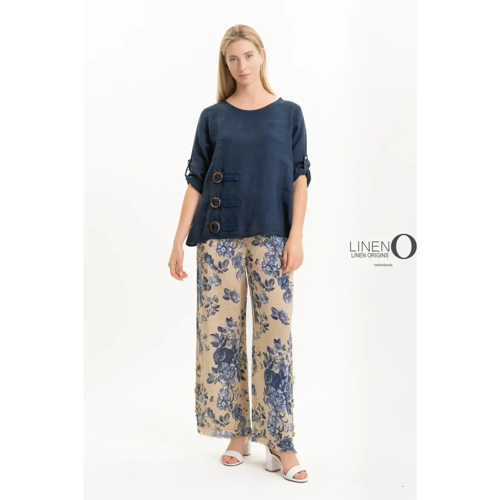 Linen O Blouse 1519