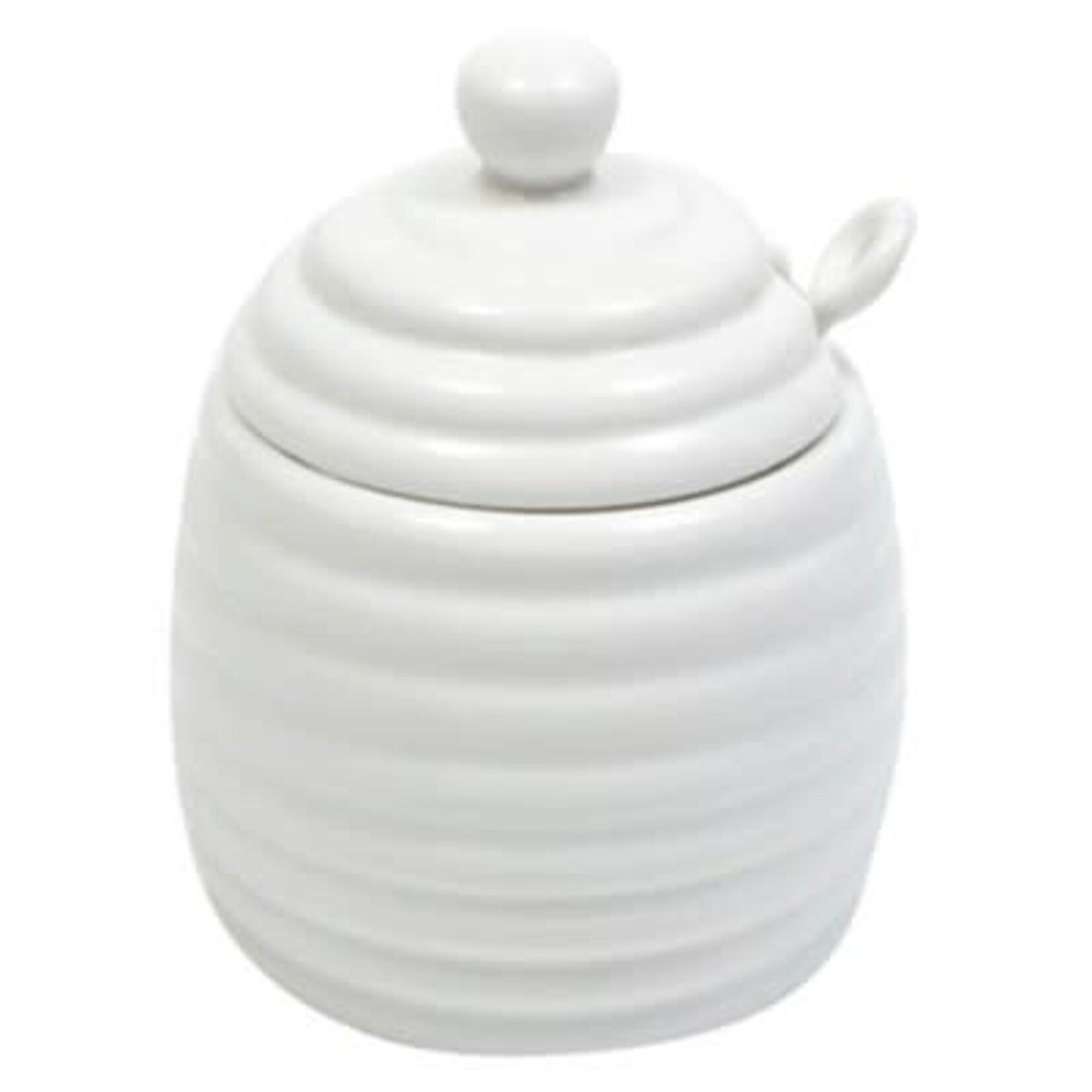 Maxwell Williams HONEY POT W/SPOON WHT