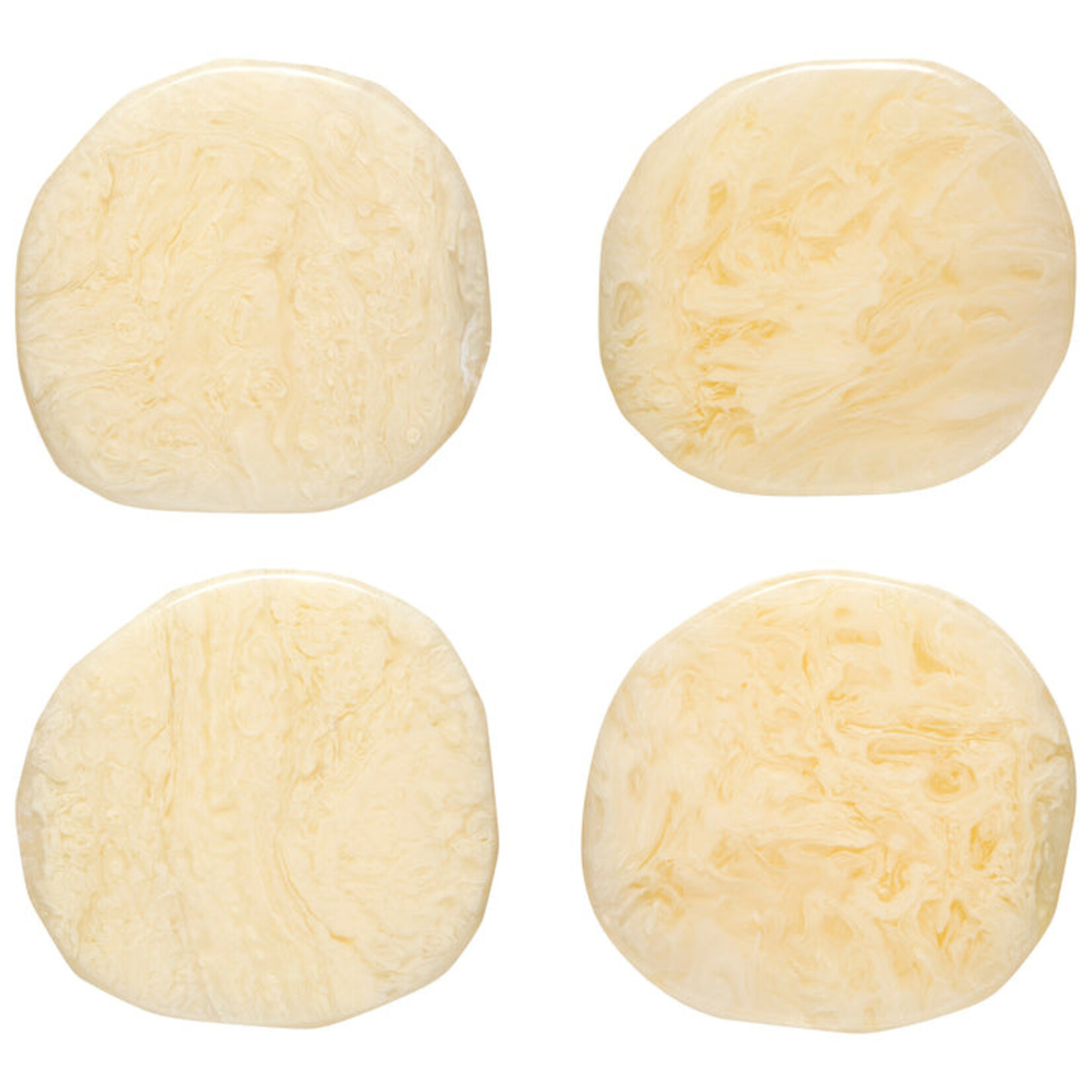 Danica Resin Ivory Coaster