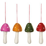 Indaba Trading Ltd. Toadstool Felted Ornament
