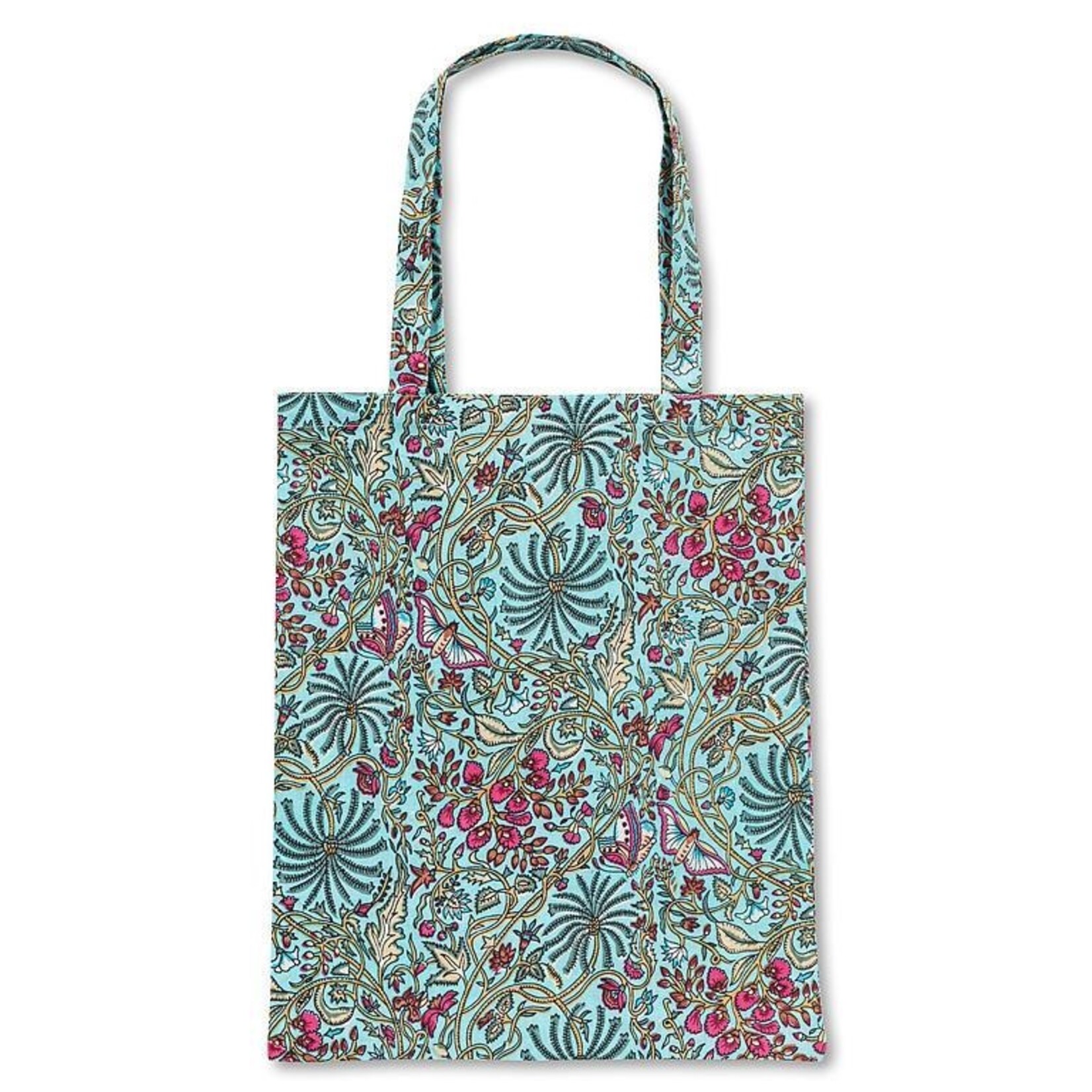 Abbott Turq Floral and Butterfly Tote