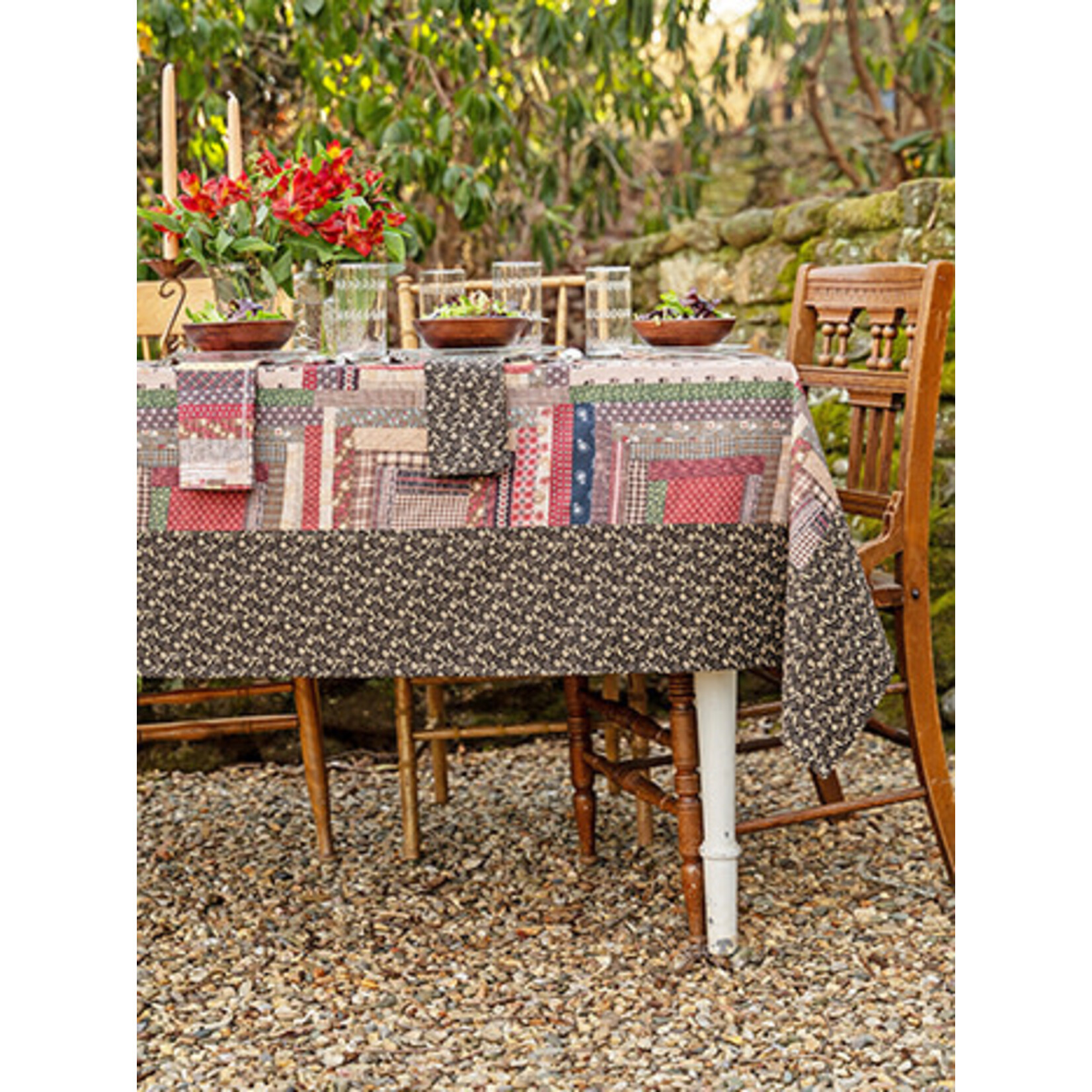 April Cornell Harvest Harmony tablecloth 54x54