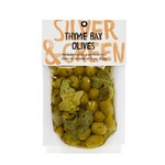 Silver & Green Thyme Bay Green Olives