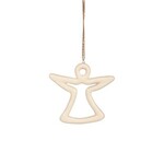 Nutcracker ORN-WH SHAPES ANGEL   (XMAS25)