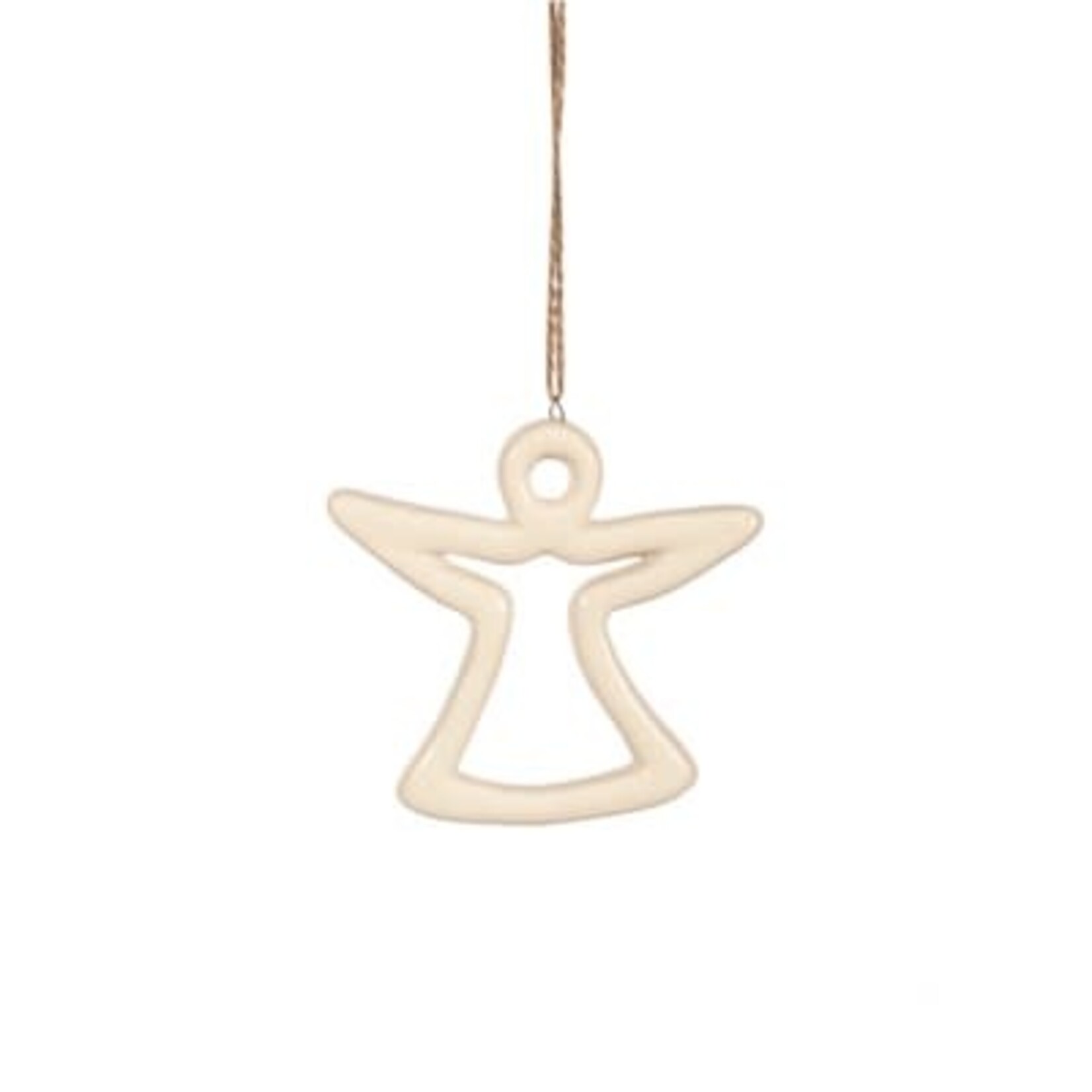 Nutcracker ORN-WH SHAPES ANGEL   (XMAS25)