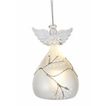 ORN-FRST GLS ANGEL LED(XMAS25)