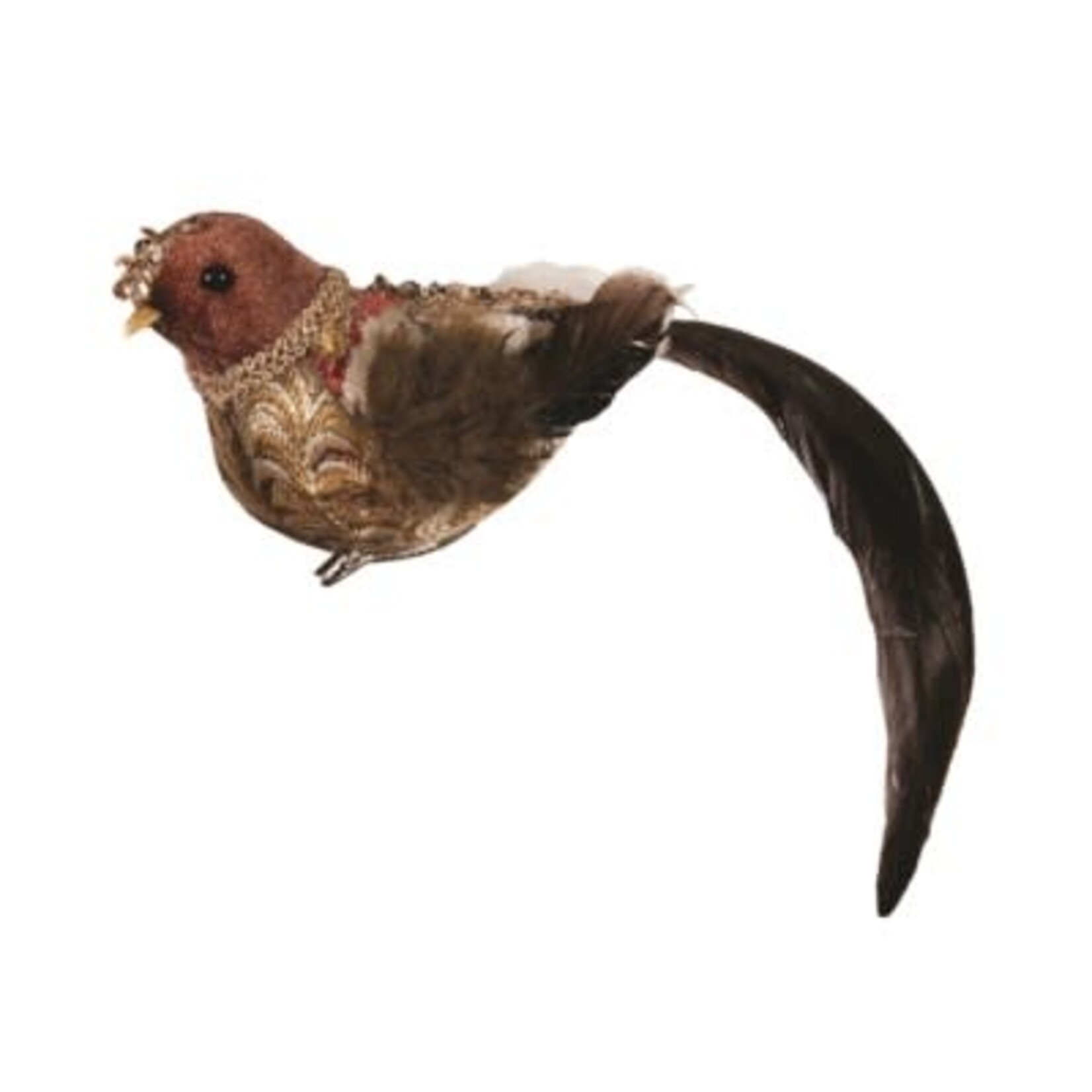 Nutcracker ORN/CLIP-BIRD BRN HEAD(XMAS25)
