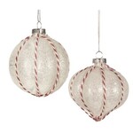 Nutcracker ORN-WH/CANE STRIPE(2A)(XMAS25)