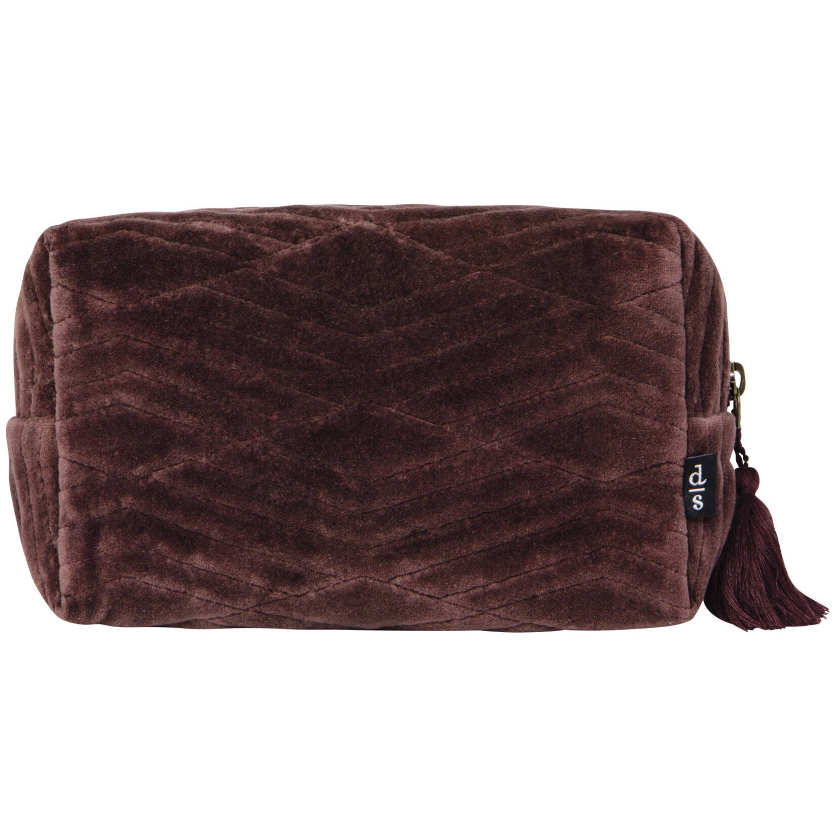 Danica Quilted Fig Cosmetic Bag