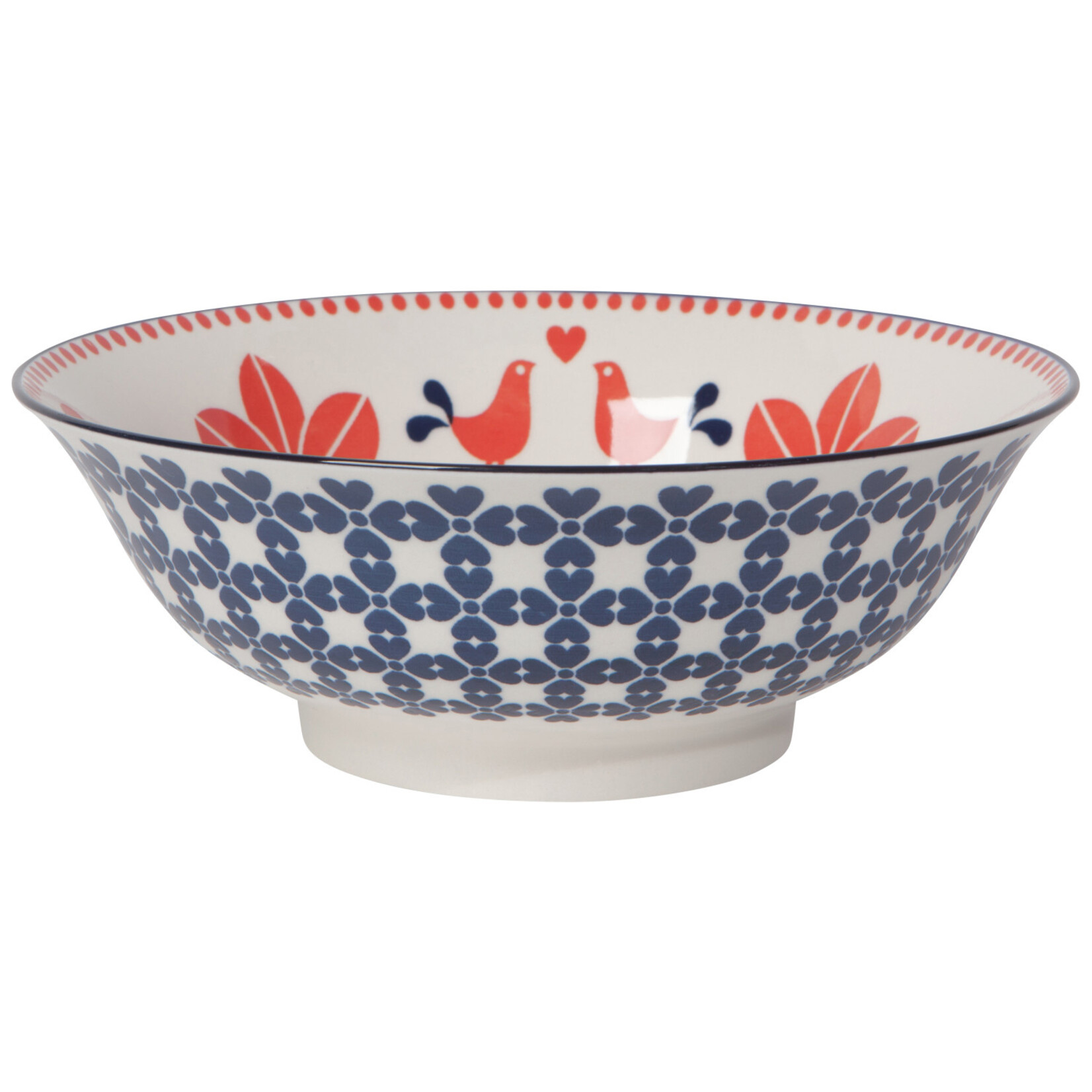 Danica Red Navy Bird 8 bowl