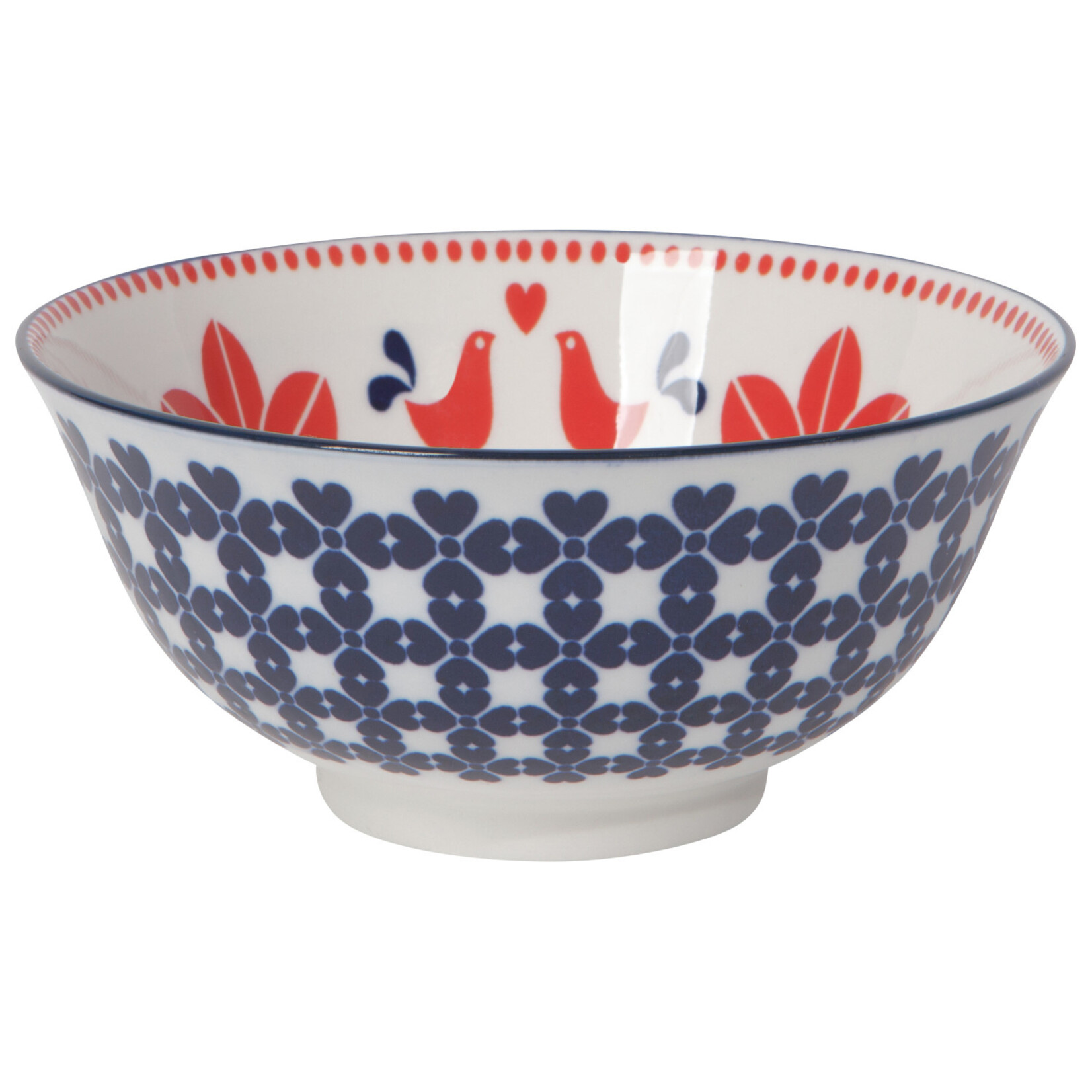 Danica Red Navy Bird Bowl 6"
