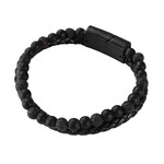 Mad Man Black Lava Bracelet