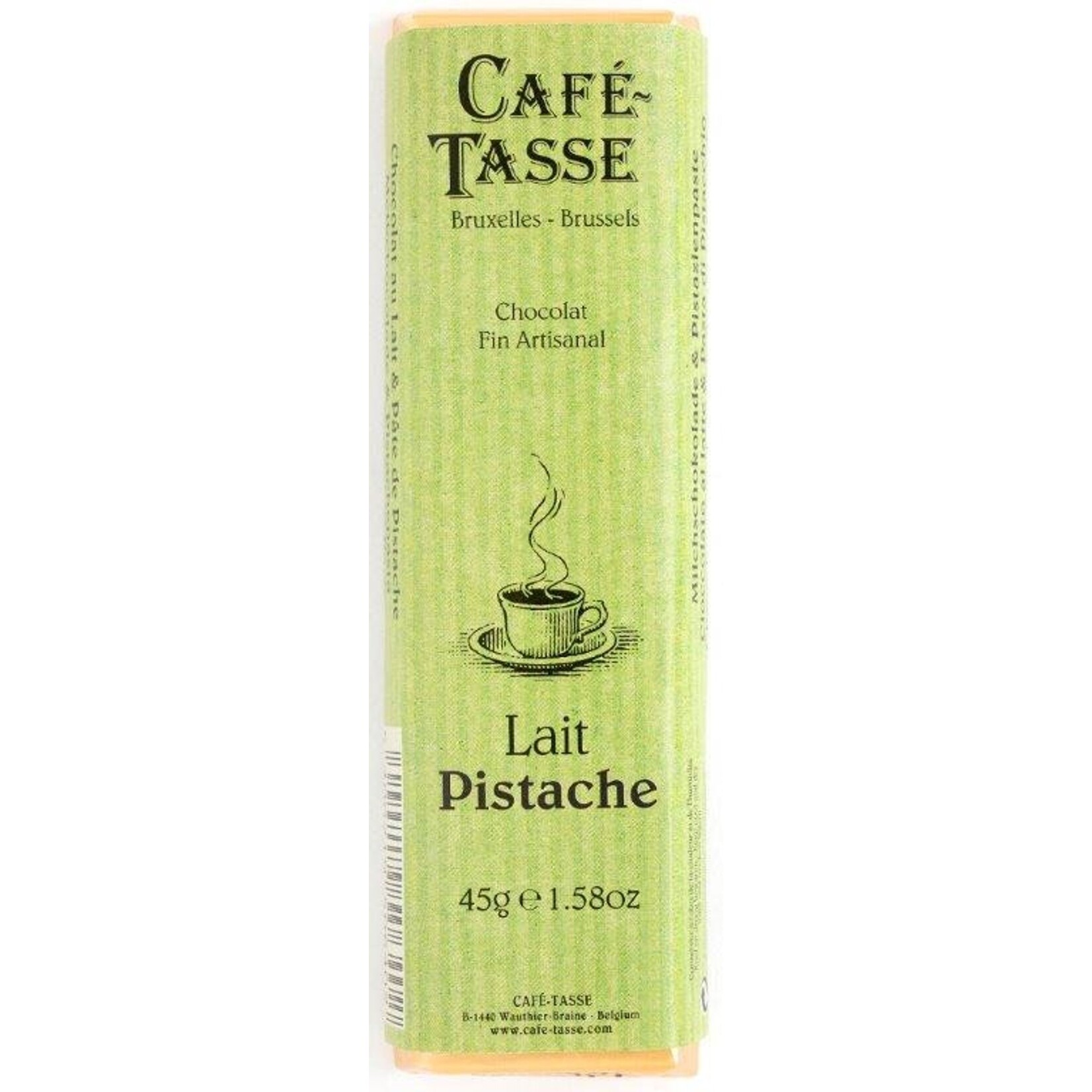 Cafe Tasse Milk Chocolate with Pistachio