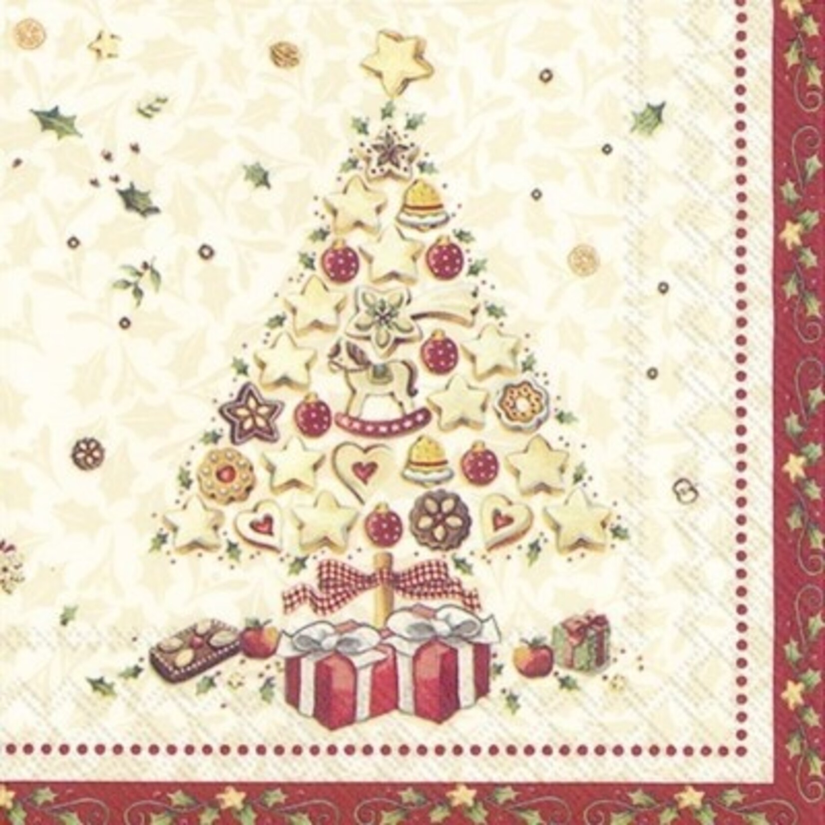 IHR Christmas Bakery Tree Cocktail Napkin