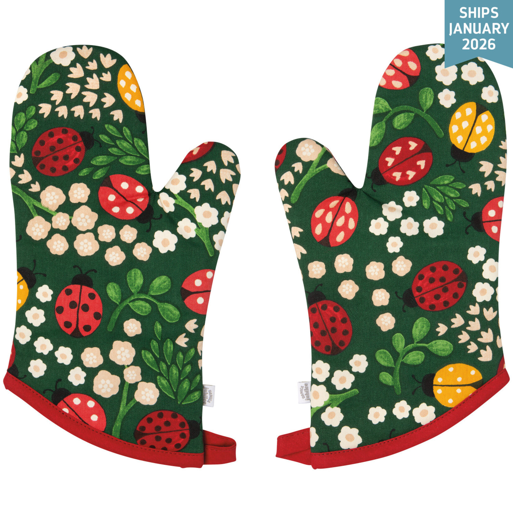Danica Ladybugs Oven Mitt  set
