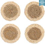 Danica Blue Border Seagrass Coasters