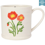Danica Embossed Mug Poppy