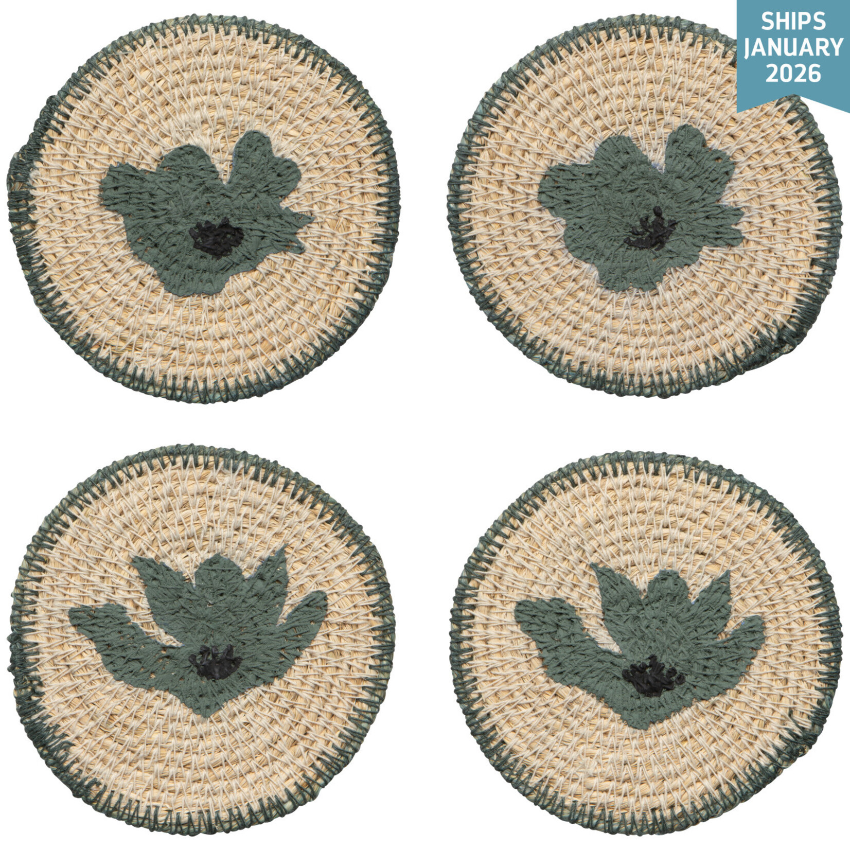 Danica Aria Seagrass Coasters