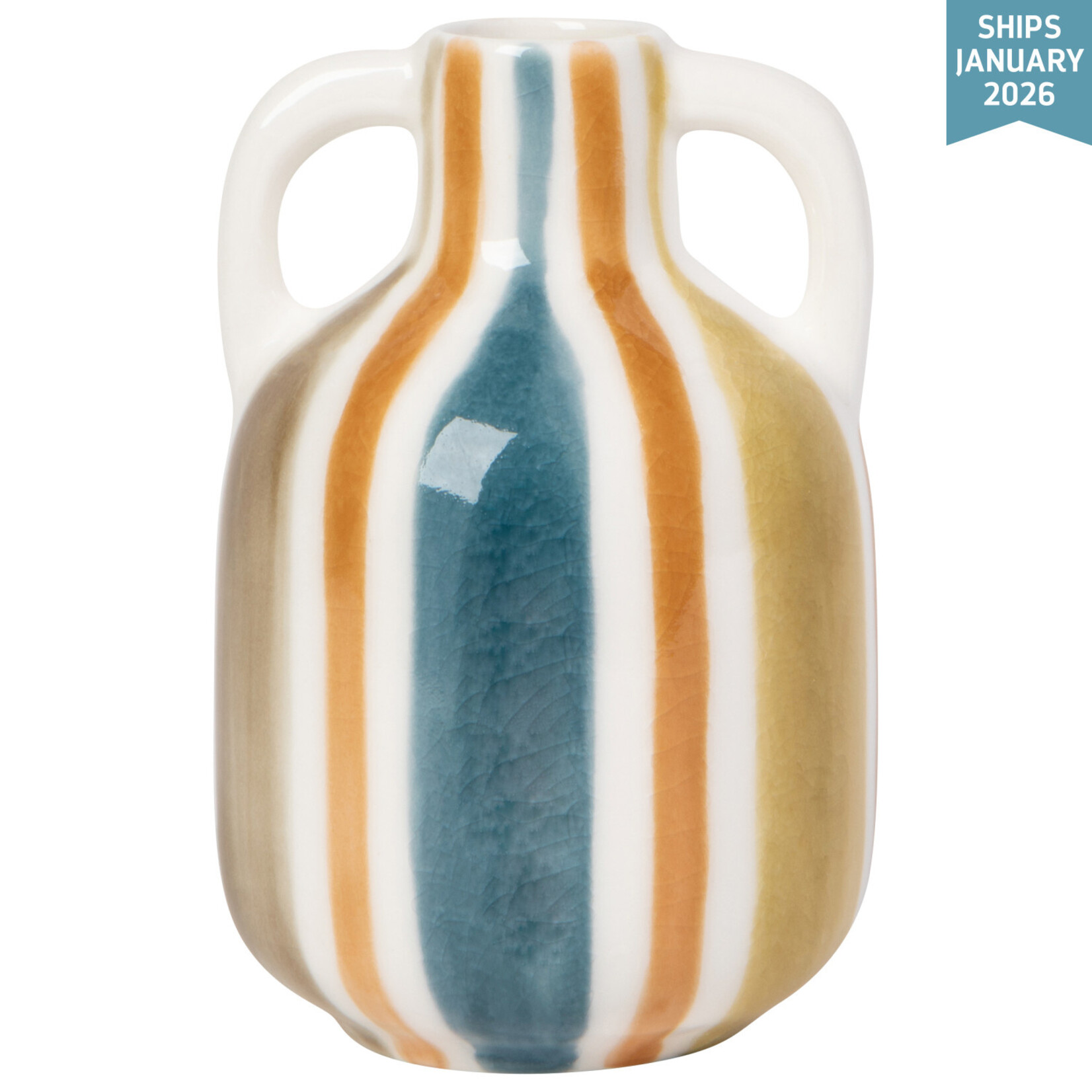 Danica Rustic Stripe Bud Vase