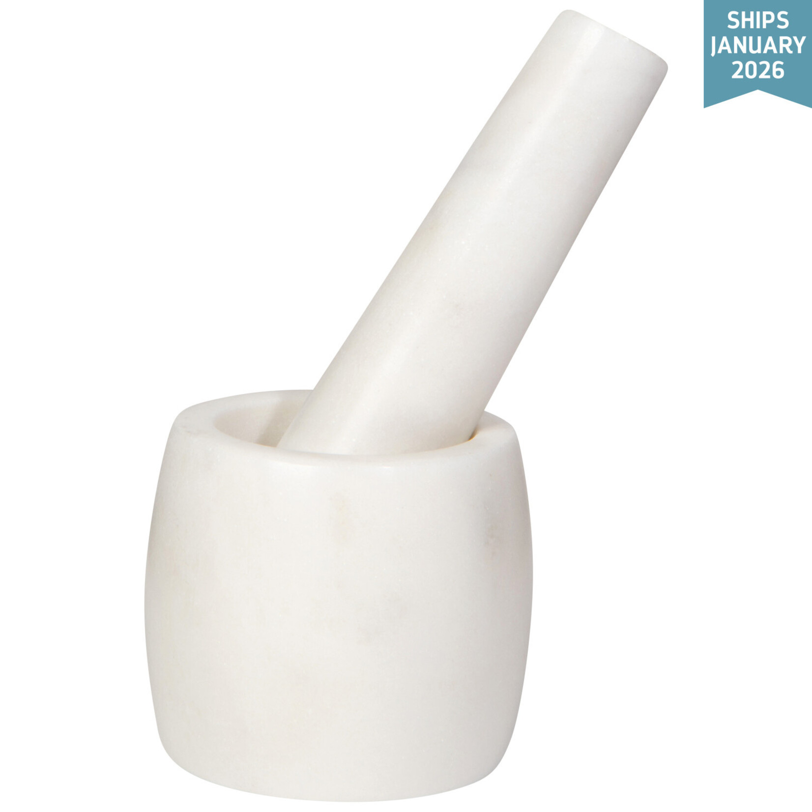Danica Mortar & Pestle White Marble small