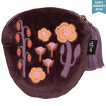 Danica Petal Power Embroidered Coin Purse