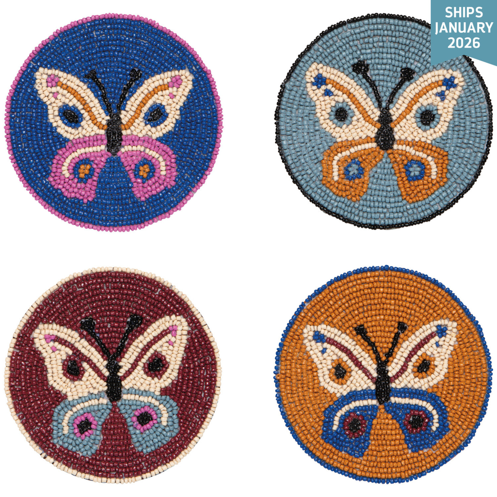 Danica Aurora Beaded  Coaster