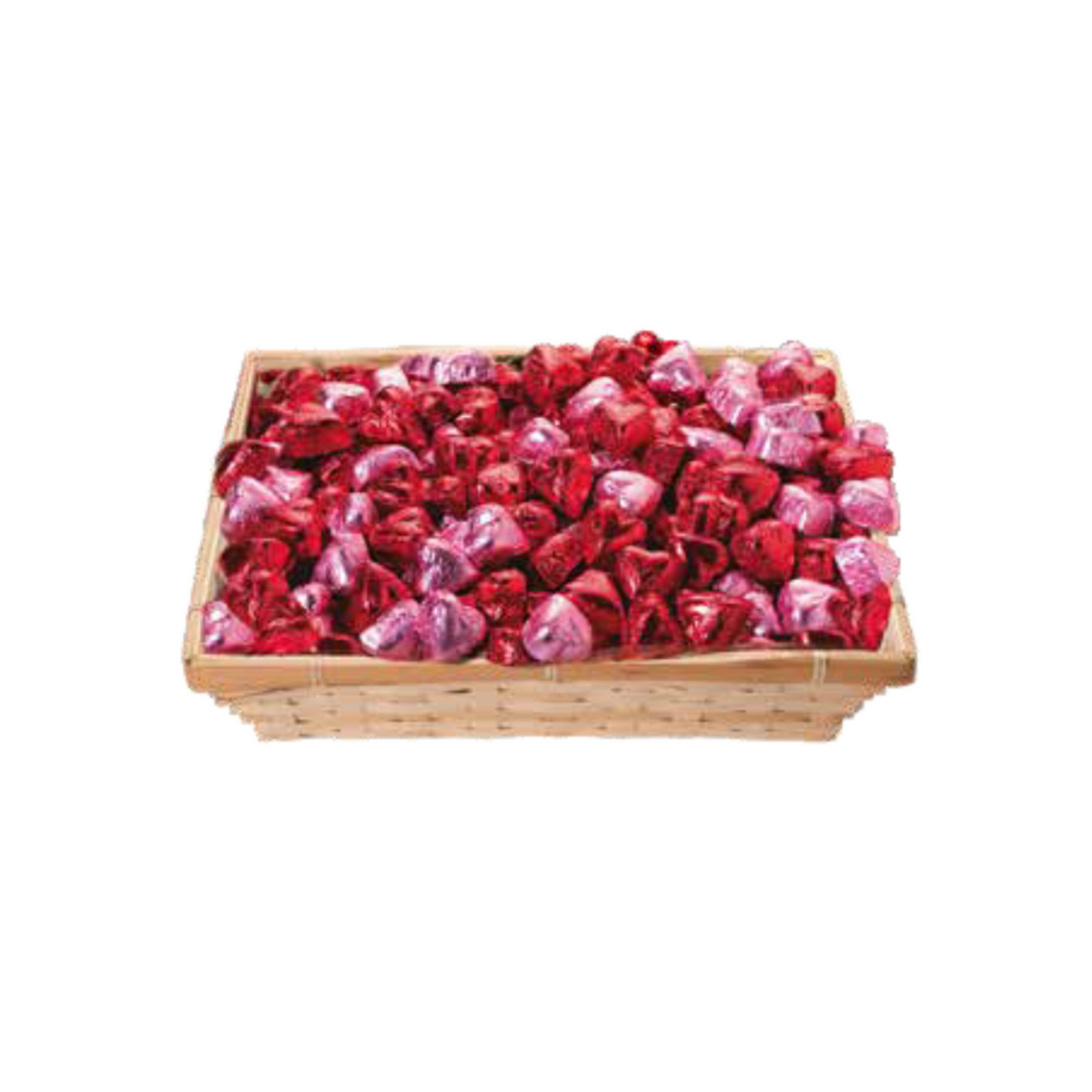 Ickx Pink and Red foil Wrapped Hazelnut Praline Hearts