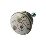 "Ceramic Knob Bird, Multi, 1.6 in"