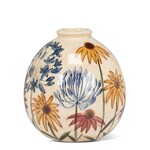 Abbott sm Blue Allium Ball Vase