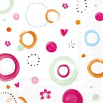 IHR Joyful Dots orange Lunch Napkin