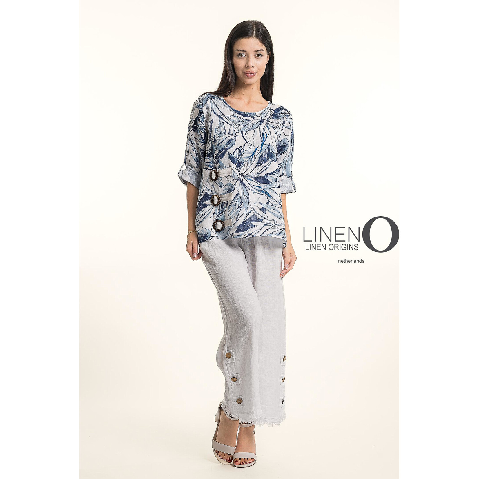Linen O Blouse 1519P