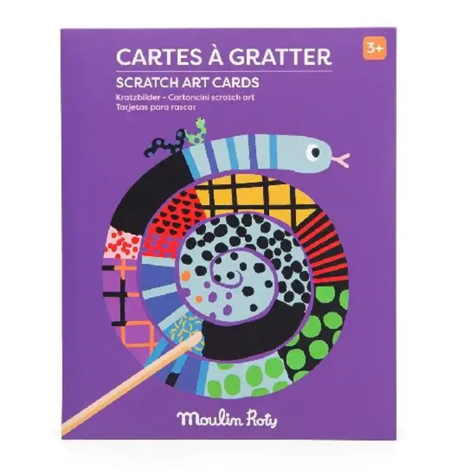 Moulin Roty Les Toupitis  scratch art cards